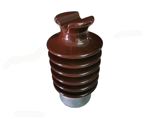 Bright Brown Glazed OEM 22kV Porcelain Line Post عایق