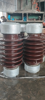 عایق چینی پست لعاب قهوه ای ANSI TR-208 8.9kN