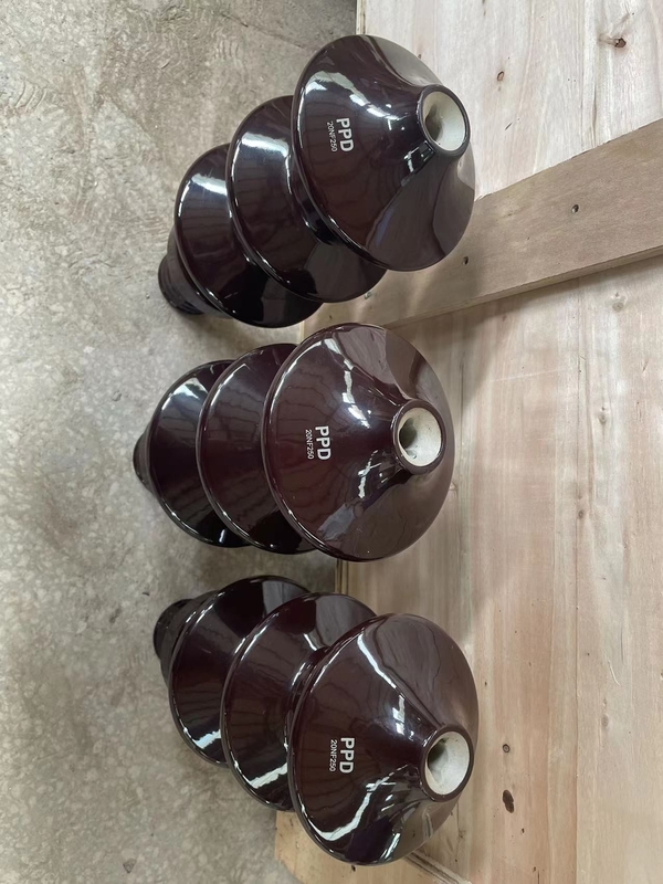 بوش چینی لعاب دار قهوه ای 20NF250 برای ترانسفورماتور توزیع نوع روغن