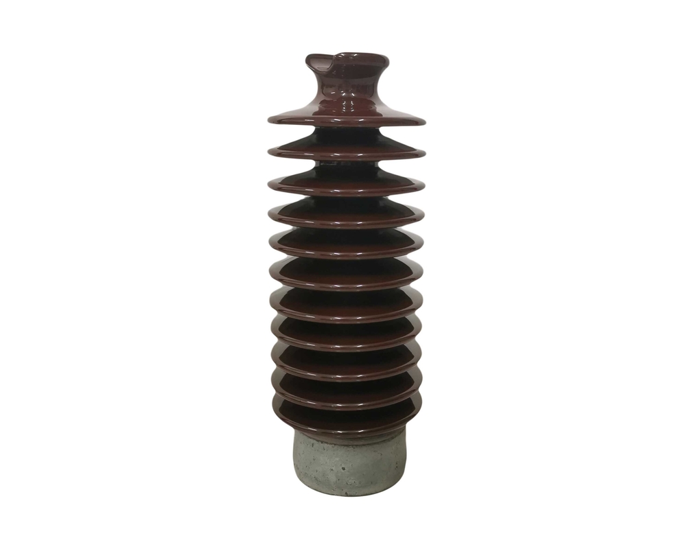 انتقال مقره قهوه ای لعابی 12.5kN Porcelain Line Post