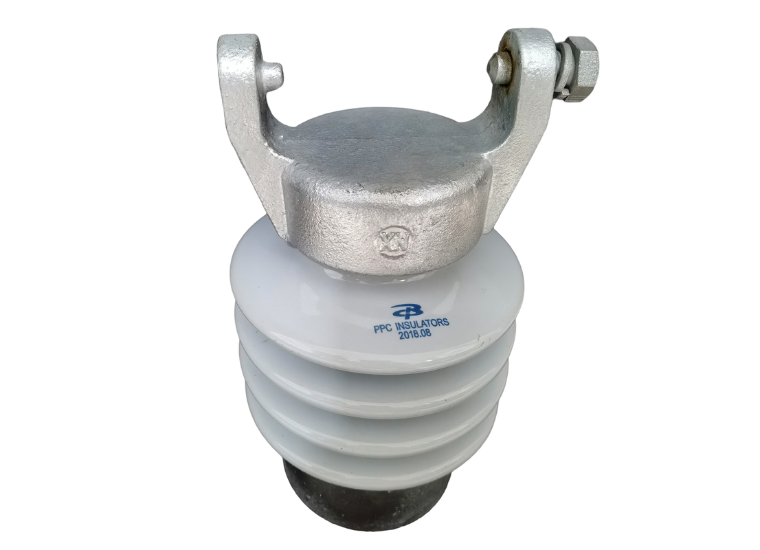 مقاومت مکانیکی بالا عایق پست C-120 Porcelain Line Post از دست دادن کم