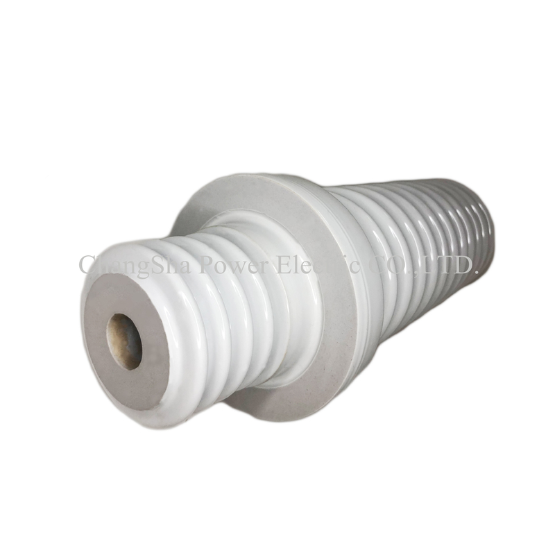 IEC 25.8kv بوشینگ چینی عایق بندی شده با گاز لعاب سفید