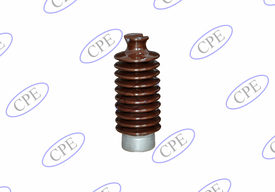 ANSI 57-6 12.5kN عایق های پست چینی قهوه ای افقی
