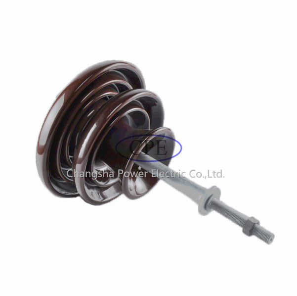 33kv P-33-Y عایق پین چینی قهوه ای برای خطوط توزیع