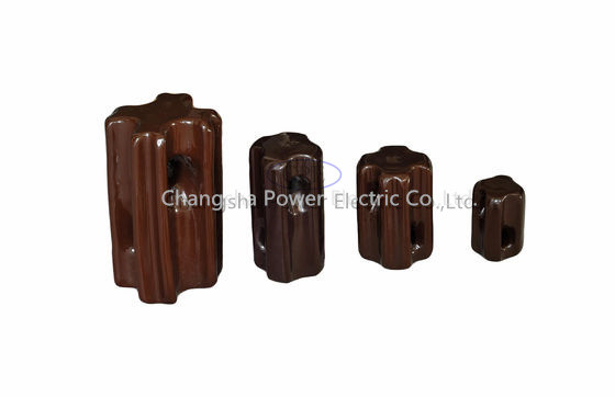 تمیز کننده عایق های کششی 89KN ANSI 54-4 عایق های پرسلن فشار قهوه ای یا خاکستری