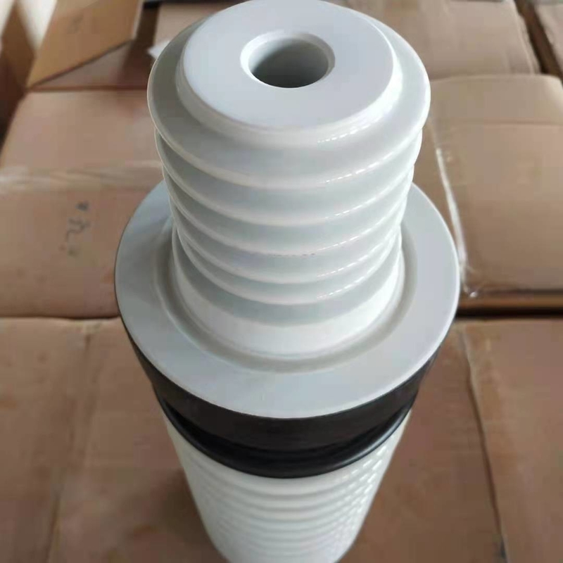 IEC استاندارد 36kV 12Sheds عایق گاز بوش رنگ سفید OEM